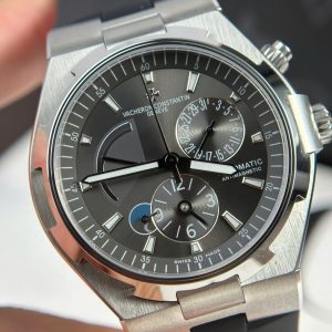 Đồng Hồ Vacheron Constantin Chế Tác Overseas Dual Time 47450 Mặt Xám Dây Cao Su 9F 42mm (2)