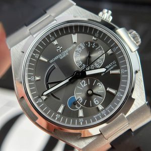 Đồng Hồ Vacheron Constantin Chế Tác Overseas Dual Time 47450 Mặt Xám Dây Cao Su 9F 42mm (2)