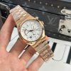 Đồng Hồ Vacheron Constantin Overseas Dual Time 47450 Chế Tác Mạ Vàng Hồng Mặt Trắng 9F 42mm (2)