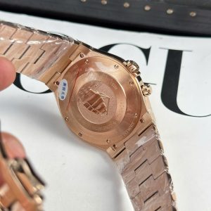 Đồng Hồ Vacheron Constantin Overseas Dual Time 47450 Chế Tác Mạ Vàng Hồng Mặt Trắng 9F 42mm (2)