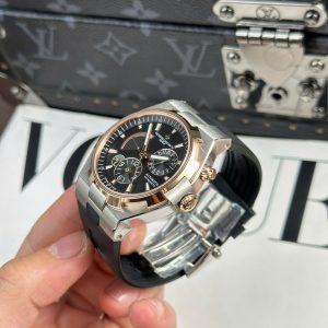 Đồng Hồ Vacheron Constantin Overseas Dual Time 47450 Rep 11 Mặt Đen Dây Cao Su 9F 42mm (1)