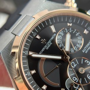 Đồng Hồ Vacheron Constantin Overseas Dual Time 47450 Rep 11 Mặt Đen Dây Cao Su 9F 42mm (1)