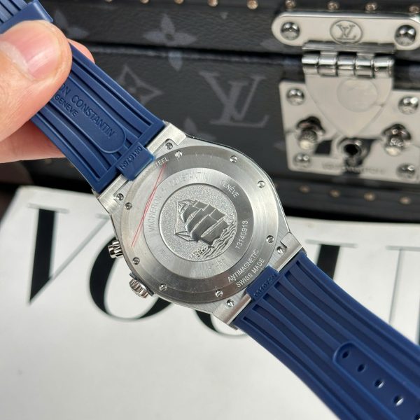Đồng Hồ Vacheron Constantin Overseas Dual Time 47450 Rep 11 Màu Xanh Dương Nhà Máy 9F 42mm (2)