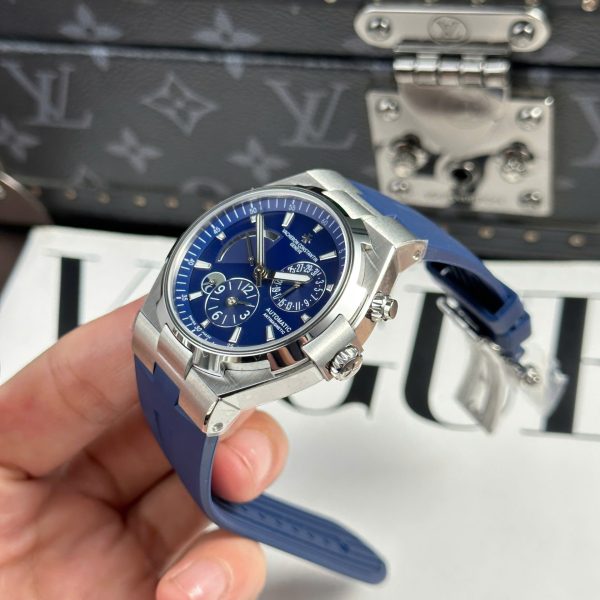 Đồng Hồ Vacheron Constantin Overseas Dual Time 47450 Rep 11 Màu Xanh Dương Nhà Máy 9F 42mm (2)