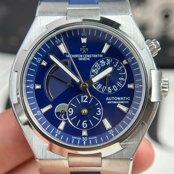 Đồng Hồ Vacheron Constantin Overseas Dual Time 47450 Rep 11 Màu Xanh Dương Nhà Máy 9F 42mm (2)