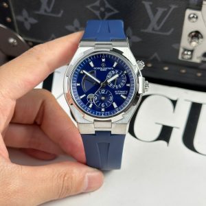 Đồng Hồ Vacheron Constantin Overseas Dual Time 47450 Rep 11 Màu Xanh Dương Nhà Máy 9F 42mm (2)