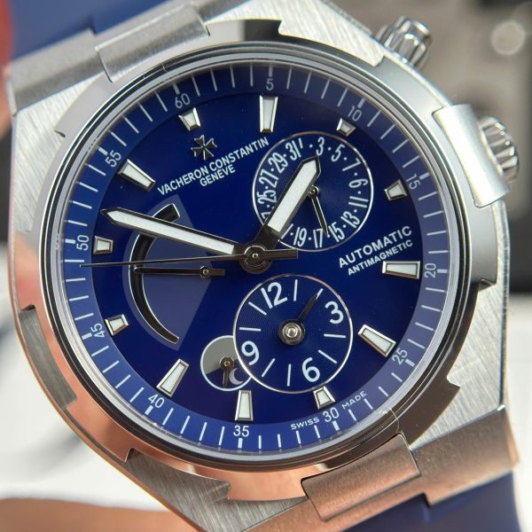 Đồng Hồ Vacheron Constantin Overseas Dual Time 47450 Rep 11 Màu Xanh Dương Nhà Máy 9F 42mm (2)