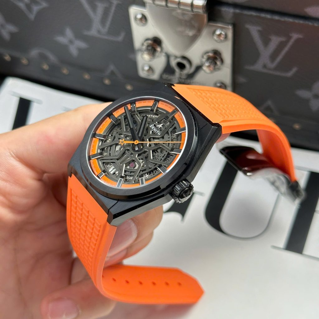 Đồng Hồ Zenith Defy Classic Replica 11 Màu Cam Xưởng LF 41mm (1)