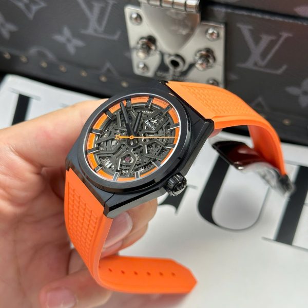 Đồng Hồ Zenith Defy Classic Replica 11 Màu Cam Xưởng LF 41mm (1)