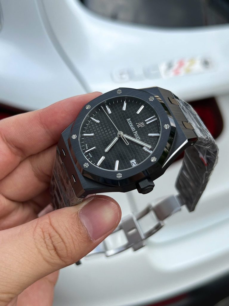 Đồng Hồ Audemars Piguet Chế Tác Royal Oak 15500 Gốm Đen Nhà Máy APS 41mm (1)