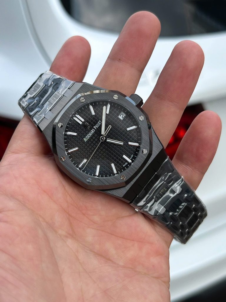 Đồng Hồ Audemars Piguet Chế Tác Royal Oak 15500 Gốm Đen Nhà Máy APS 41mm (1)