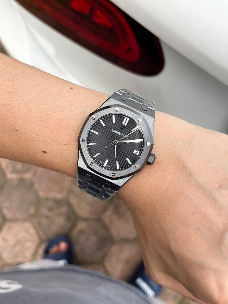 Đồng Hồ Audemars Piguet Chế Tác Royal Oak 15500 Gốm Đen Nhà Máy APS 41mm (1)