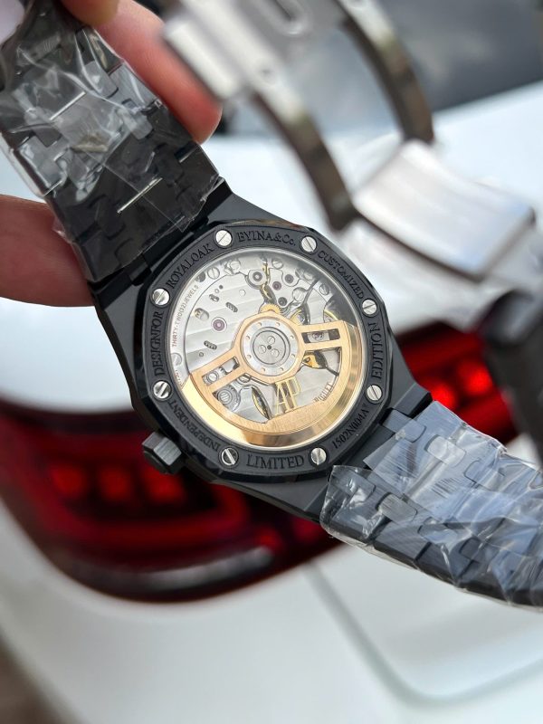 Đồng Hồ Audemars Piguet Chế Tác Royal Oak 15500 Gốm Đen Nhà Máy APS 41mm (1)