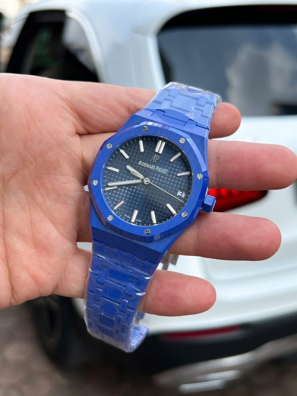 Đồng Hồ Audemars Piguet Chế Tác Royal Oak 15500 Gốm Xanh Xưởng APS 41mm (2)
