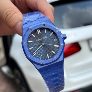 Đồng Hồ Audemars Piguet Chế Tác Royal Oak 15500 Gốm Xanh Xưởng APS 41mm (2)
