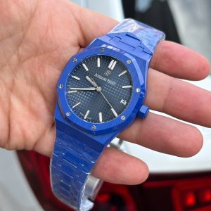 Đồng Hồ Audemars Piguet Chế Tác Royal Oak 15500 Gốm Xanh Xưởng APS 41mm (2)