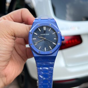 Đồng Hồ Audemars Piguet Chế Tác Royal Oak 15500 Gốm Xanh Xưởng APS 41mm (2)