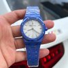 Đồng Hồ Audemars Piguet Replica 11 Royal Oak 15500 Gốm Xanh Mặt Trắng Xưởng APS 41mm (2)