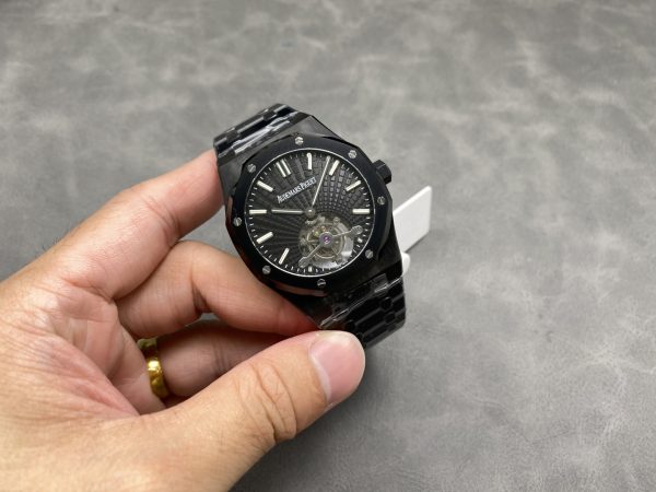 Đồng Hồ Audemars Piguet Royal Oak 26522CE Tourbillon Gốm Đen Nhà Máy BBR 41mm (5)