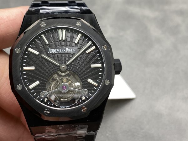 Đồng Hồ Audemars Piguet Royal Oak 26522CE Tourbillon Gốm Đen Nhà Máy BBR 41mm (5)