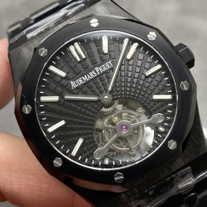 Đồng Hồ Audemars Piguet Royal Oak 26522CE Tourbillon Gốm Đen Nhà Máy BBR 41mm (5)