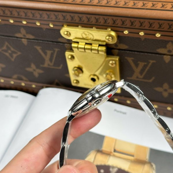 Đồng Hồ Cartier Ballon Bleu Fake Cao Cấp Mặt Trắng Dây Kim Loại Xưởng AF 40mm (6)