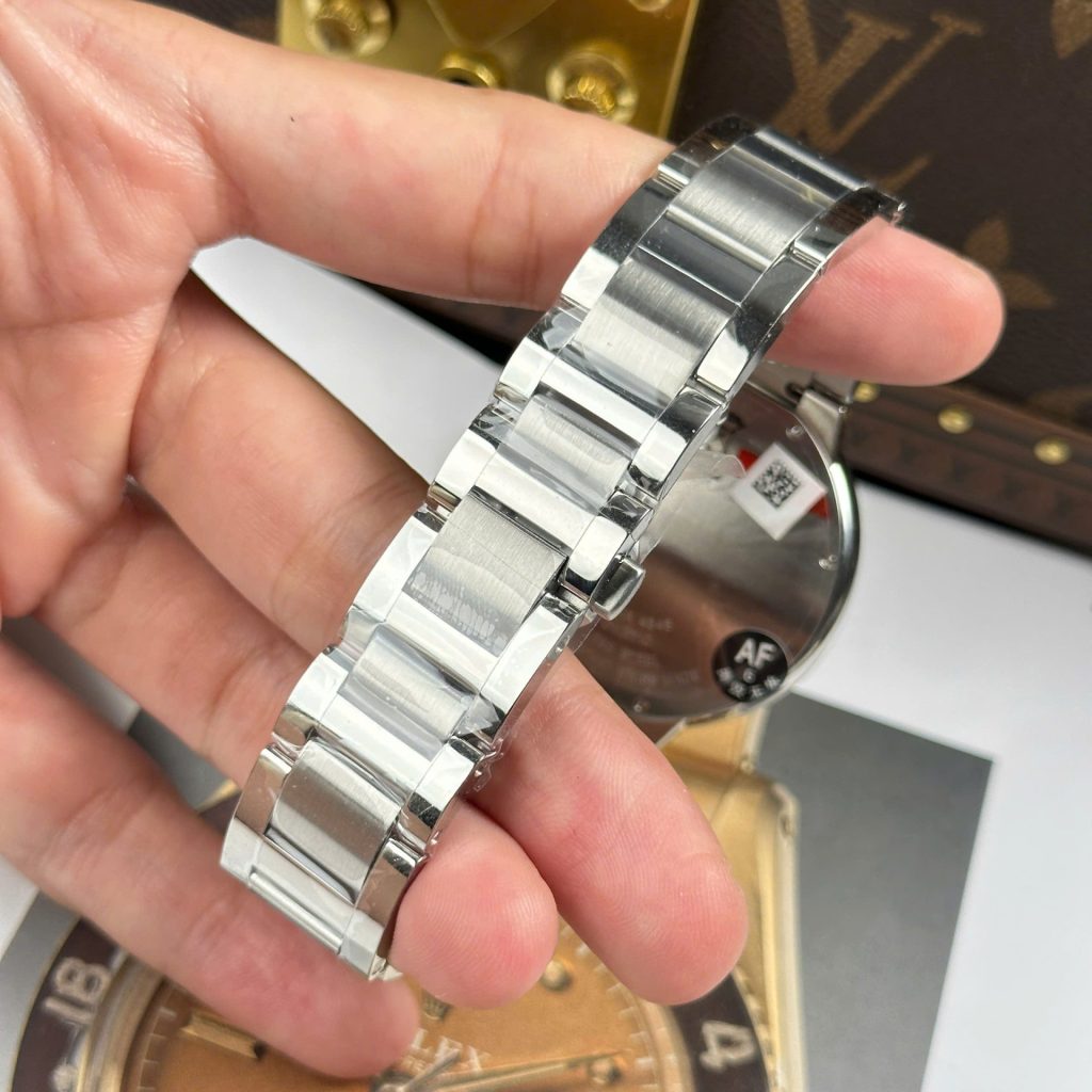 Đồng Hồ Cartier Ballon Bleu Fake Cao Cấp Mặt Trắng Dây Kim Loại Xưởng AF 40mm (6)