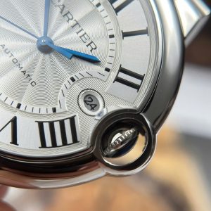 Đồng Hồ Cartier Ballon Bleu Fake Cao Cấp Mặt Trắng Dây Kim Loại Xưởng AF 40mm (6)