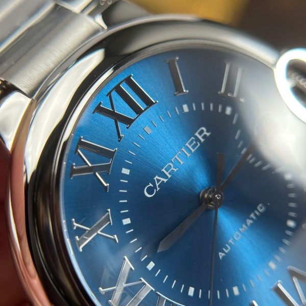 Đồng Hồ Cartier Ballon Bleu Rep Cao Cấp Mặt Xanh Blue Dây Kim Loại Xưởng AF 40mm (1)