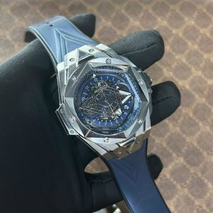 Đồng Hồ Cũ Hublot Big Bang Sang Bleu II Replica 11 Màu Xanh Blue 45mm (2)