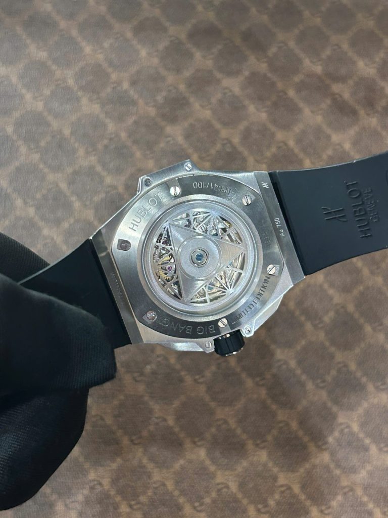 Đồng Hồ Cũ Hublot Big Bang Sang Bleu II Replica 11 Màu Xanh Blue 45mm (2)