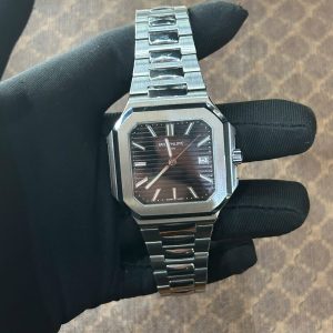 Đồng Hồ Cũ Patek Philippe Cubitus 5821 Mặt Đen Replica Nhà Máy TW 45mm (2)