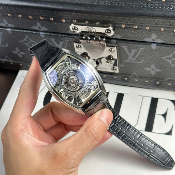 Đồng Hồ Franck Muller Curvex CX Grand Central Tourbillon Skeleton Replica Cao Cấp 42x56mm (2)