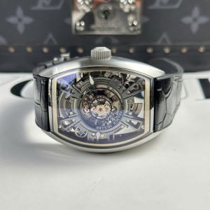 Đồng Hồ Franck Muller Curvex CX Grand Central Tourbillon Skeleton Replica Cao Cấp 42x56mm (2)