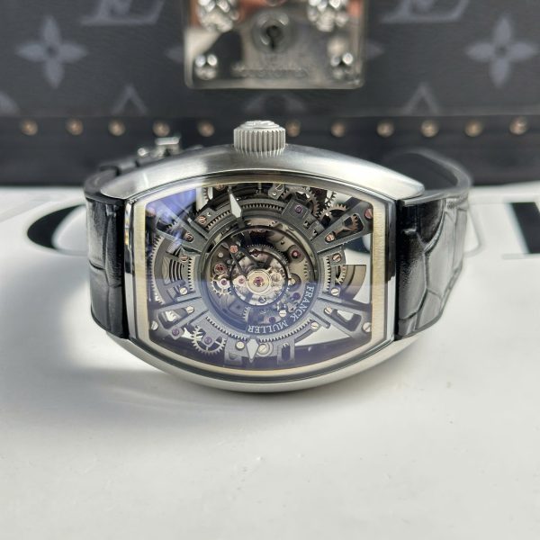 Đồng Hồ Franck Muller Curvex CX Grand Central Tourbillon Skeleton Replica Cao Cấp 42x56mm (2)