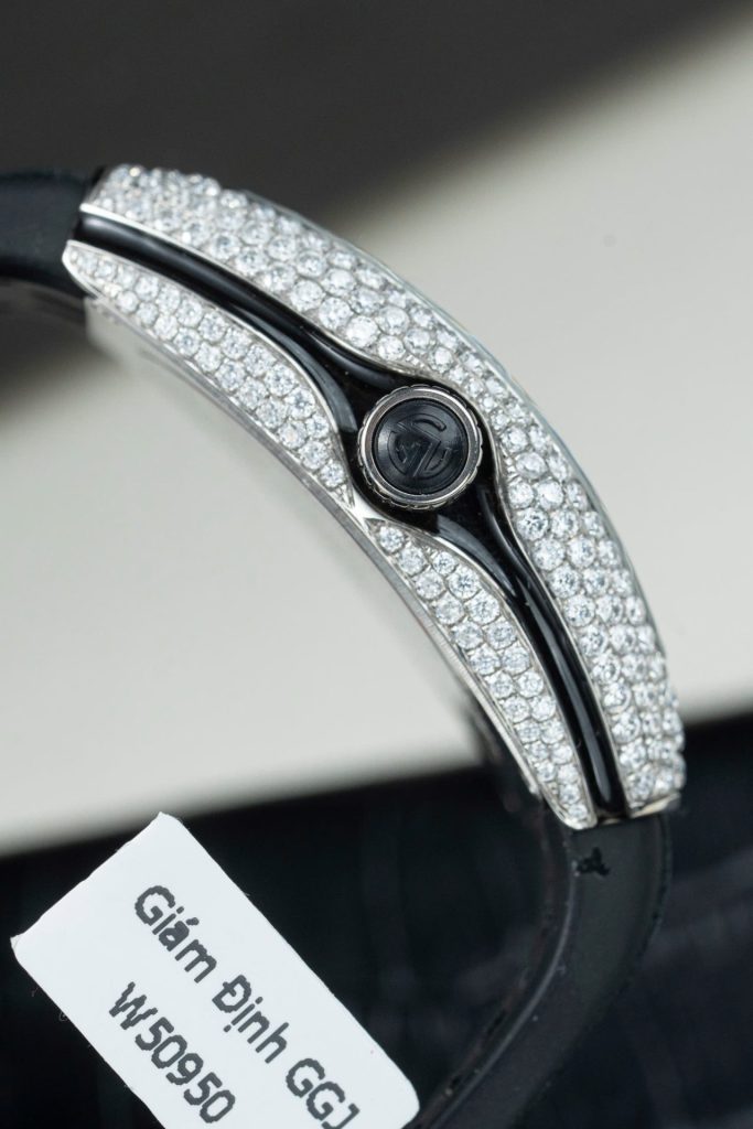 Đồng Hồ Franck Muller Rep Cao Cấp Vanguard V32 Mặt Trắng Vỏ Đính Kim Cương Moissanite 36mm (2)
