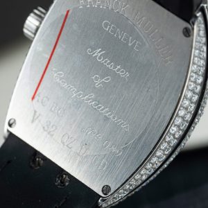 Đồng Hồ Franck Muller Rep Cao Cấp Vanguard V32 Mặt Trắng Vỏ Đính Kim Cương Moissanite 36mm (2)