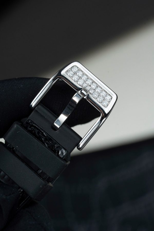 Đồng Hồ Franck Muller Rep Cao Cấp Vanguard V32 Mặt Trắng Vỏ Đính Kim Cương Moissanite 36mm (2)