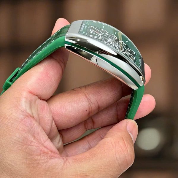 Đồng Hồ Franck Muller V45 Replica 11 Nam Màu Xanh Lá Cây Nhà Máy ABF 45mm (2)