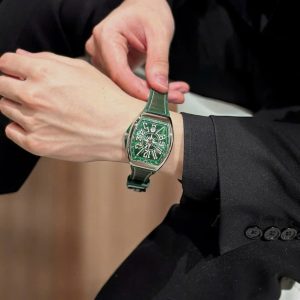 Đồng Hồ Franck Muller V45 Replica 11 Nam Màu Xanh Lá Cây Nhà Máy ABF 45mm (2)