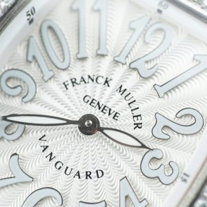 Đồng Hồ Franck Muller Vanguard V32 Màu Trắng Replica 11 Vỏ Đính Kim Cương Moissanite 36mm (2)