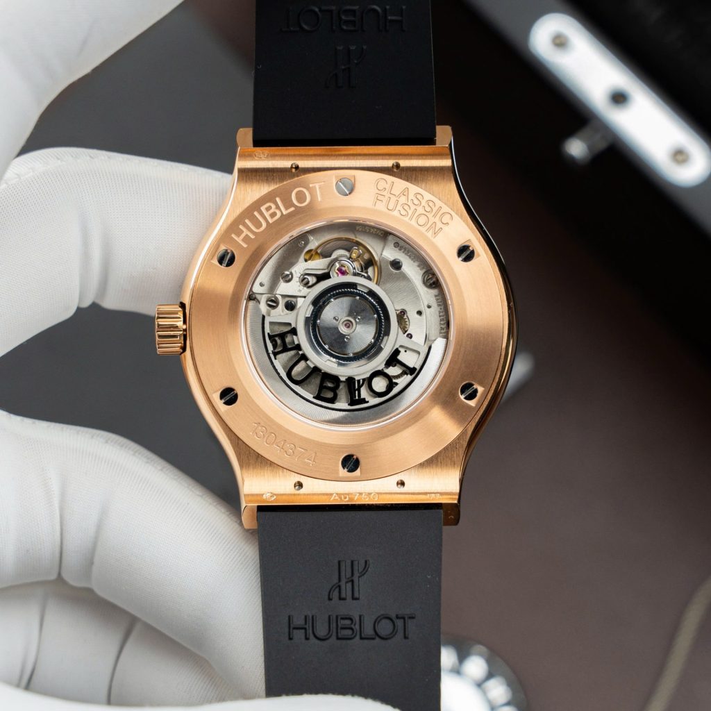 Đồng Hồ Hublot Classic Fusion King Gold Rep 11 Mặt Xám Máy SW300 Thuỵ Sỹ 42mm (2)