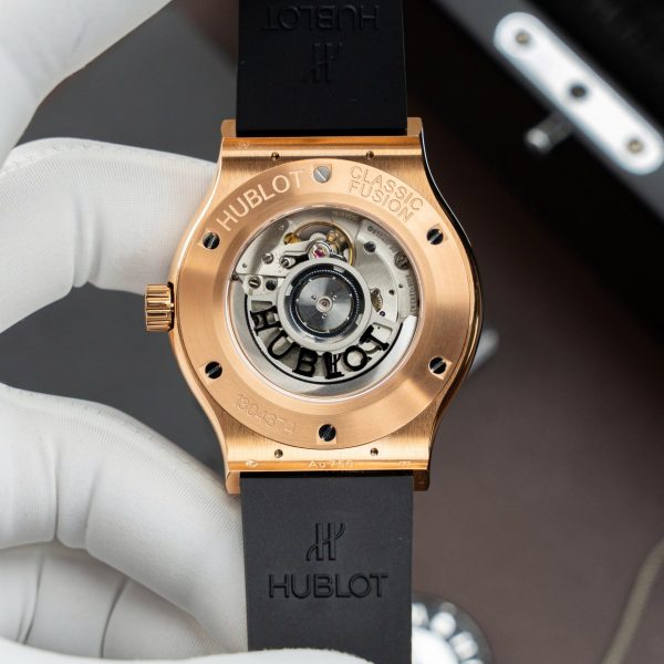 Đồng Hồ Hublot Classic Fusion King Gold Rep 11 Mặt Xám Máy SW300 Thuỵ Sỹ 42mm (2)
