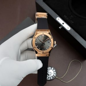 Đồng Hồ Hublot Classic Fusion King Gold Rep 11 Mặt Xám Máy SW300 Thuỵ Sỹ 42mm (2)