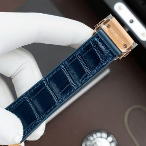 Đồng Hồ Hublot Classic Fusion King Gold Rep 11 Màu Xanh Dương Máy SW300 Dây Da Cá Sấu 42mm (2)