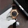 Đồng Hồ Hublot Classic Fusion King Gold Replica Cao Cấp Màu Đen Máy SW300 Dây Da Cá Sấu 42mm (2)