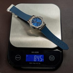 Đồng Hồ Hublot Rep 11 Classic Fusion Titanium Màu Xanh Dương Máy SW300 Dây Cao Su 42mm (2)