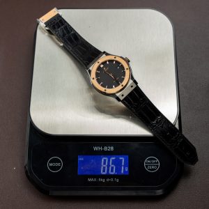 Đồng Hồ Hublot Replica 11 Classic Fusion Titanium King Gold Máy SW300 Dây Da Cá Sấu 42mm (2)