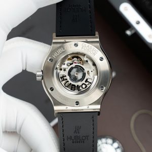 Đồng Hồ Hublot Replica 11 Classic Fusion Titanium Mặt Xám Máy SW300 Dây Da Cá Sấu 42mm (2)