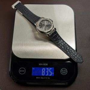 Đồng Hồ Hublot Replica 11 Classic Fusion Titanium Mặt Xám Máy SW300 Dây Da Cá Sấu 42mm (2)
